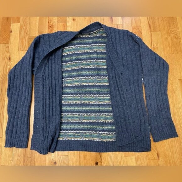 Tiffany & Tomato 100% Shetland Wool Vintage Knit Cardigan - Picture 6 of 8